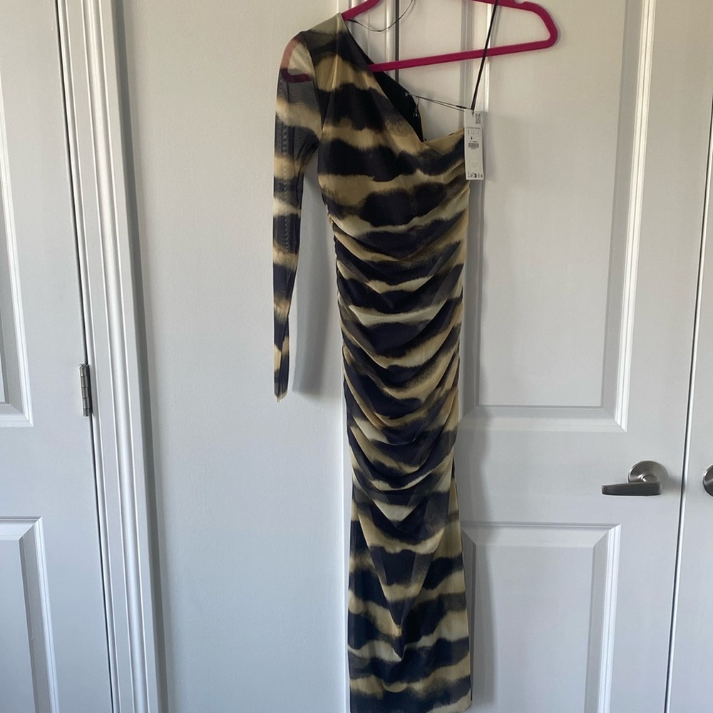 Zara one shoulder dress